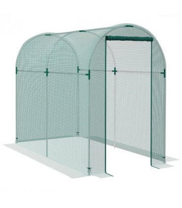 Outsunny Fruit Cage, Plant Protection Tent, 1.2 x 2.4 x 1.9m, Green