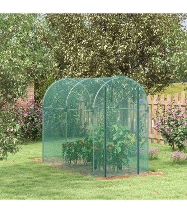 Outsunny Fruit Cage, Plant Protection Tent, 1.2 x 2.4 x 1.9m, Green
