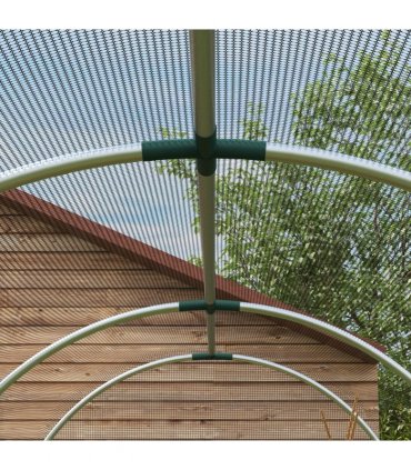 Outsunny Fruit Cage, Plant Protection Tent, 1.2 x 3.6 x 1.9m, Black