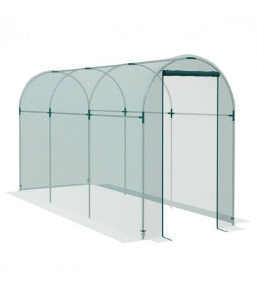 Outsunny Fruit Cage, Plant Protection Tent, 1.2 x 3.6 x 1.9m, Green
