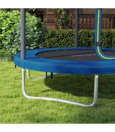 SPORTNOW 6ft Outdoor Trampoline with Safety Enclosure Net, Blue