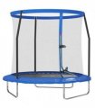 SPORTNOW 8ft Outdoor Trampoline with Safety Enclosure Net, Blue