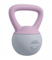SPORTNOW 4KG Kettlebell with Soft Body and Non-Slip Handle, Purple and Grey