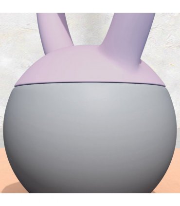 SPORTNOW 4KG Kettlebell with Soft Body and Non-Slip Handle, Purple and Grey