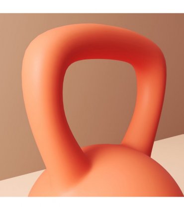 SPORTNOW 6KG Kettlebell with Soft Body and Non-Slip Handle, Orange and Grey