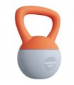 SPORTNOW 8KG Kettlebell with Soft Body and Non-Slip Handle, Orange and Grey