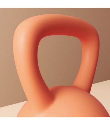 SPORTNOW 8KG Kettlebell with Soft Body and Non-Slip Handle, Orange and Grey