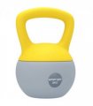 SPORTNOW 8KG Kettlebell with Soft Body and Non-Slip Handle, Yellow and Grey