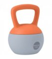 SPORTNOW 10KG Kettlebell w/ Soft Body and Non-Slip Handle, Orange and Grey
