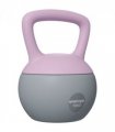 SPORTNOW 10KG Kettlebell w/ Soft Body and Non-Slip Handle, Purple and Grey