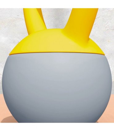 SPORTNOW 10KG Kettlebell w/ Soft Body and Non-Slip Handle, Yellow and Grey