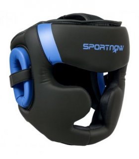 SPORTNOW Boxing Headguard w/ Adjustable Strap for Sparring Kickboxing, Blue