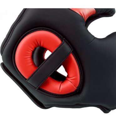 SPORTNOW Boxing Headguard w/ Adjustable Strap for Sparring Kickboxing, Red