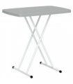 Outsunny Folding Coffee Table, Height Adjustable Bistro Table, Charcoal Grey