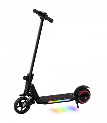 SPORTNOW Folding Electric Scooter w/ LED Lights and Display, Blue