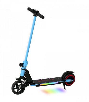 SPORTNOW Folding Electric Scooter w/ LED Lights and Display, Gold