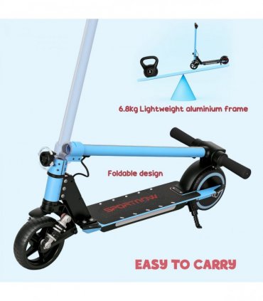 SPORTNOW Folding Electric Scooter w/ LED Lights and Display, Gold