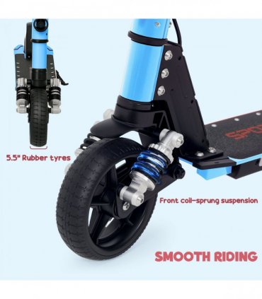 SPORTNOW Folding Electric Scooter w/ LED Lights and Display, Gold