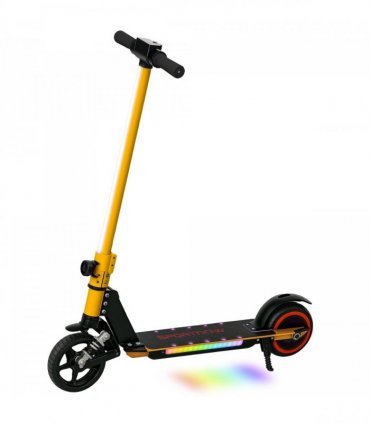 SPORTNOW Folding Electric Scooter w/ LED Lights and Display, Pink