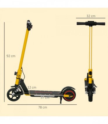 SPORTNOW Folding Electric Scooter w/ LED Lights and Display, Pink