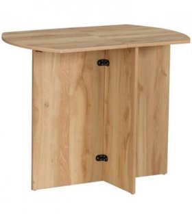 Stylish Oak Folding Dining Table - Space-Saving Design for 4 People