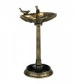 Elegant Two-Basin Bird Bath & Feeder with Antique Finish