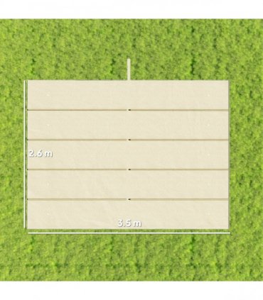 Outsunny Pergola Shade Cover Replacement Canopy for 4 x 3(m) Pergola, Cream