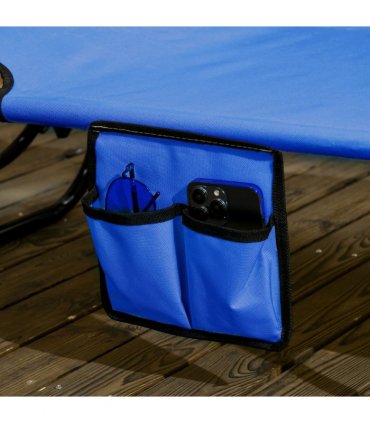 Comfort Lounge Chairs - Adjustable Recline & Sunshade - Set of 2