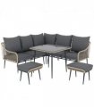 Stylish Six-Piece Balcony Furniture Set - Comfortable Outdoor Living