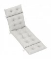 Outsunny Sun Lounger Cushion Only, Garden Lounge Chair Cushion, Light Grey