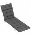Outsunny Sun Lounger Cushion Only, Garden Lounge Chair Cushion, Dark Grey