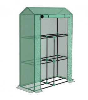 Garden Plant Greenhouse - Weatherproof Protection & Organising Shelves