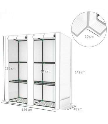 Garden Plant Organiser - Durable Shelves with Weather Protection