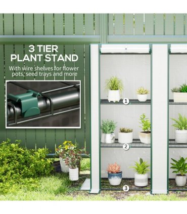 Garden Plant Organiser - Durable Shelves with Weather Protection