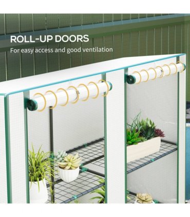 Garden Plant Organiser - Durable Shelves with Weather Protection