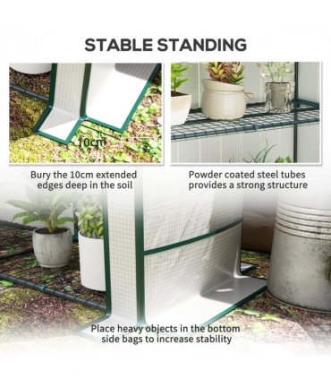 Garden Plant Organiser - Durable Shelves with Weather Protection