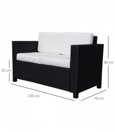 Quality Outdoor Double Seat Sofa - Comfortable Relaxation for Gardens