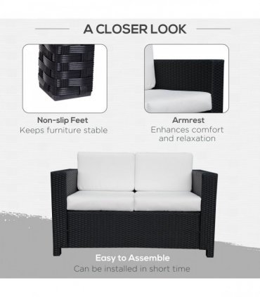 Quality Outdoor Double Seat Sofa - Comfortable Relaxation for Gardens