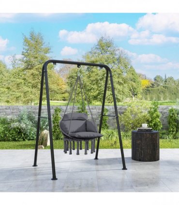 Stylish Hanging Chair with Cushion - Comfort for Indoor & Outdoor Relaxation