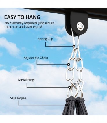 Stylish Hanging Chair with Cushion - Comfort for Indoor & Outdoor Relaxation
