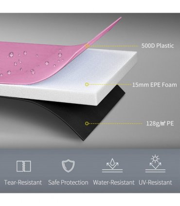 SPORTNOW 8FT Trampoline Pad Spring Cover, Waterproof, Pink