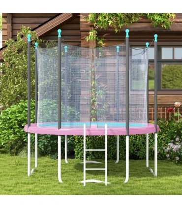 SPORTNOW 8FT Trampoline Pad Spring Cover, Waterproof, Pink