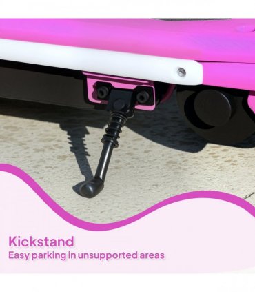 AIYAPLAY Electric Scooter for Ages 6-14, with Colourful Light, Purple