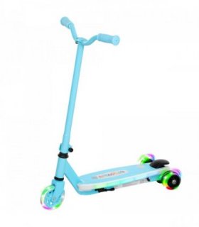 AIYAPLAY Electric Scooter for Kids 4-7, with Auxiliary Rear Wheels, Blue