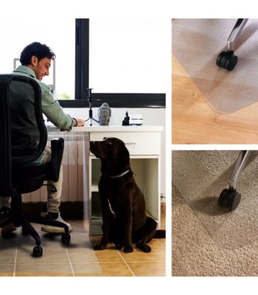 Cleartex Unomat Anti-Slip Polycarbonate Chair Mat - 89 x 119cm