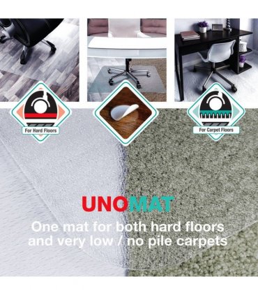 Cleartex Unomat Anti-Slip Polycarbonate Chair Mat - 89 x 119cm