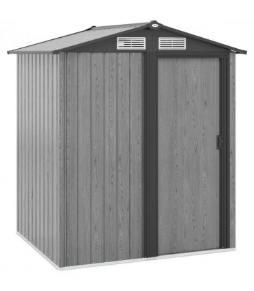Outsunny 5ft x 4.3ft Outdoor Metal Storage Shed with Sliding Door Sloped Roof