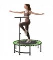 HOMCOM Trampoline Outdoor Bouncer Jumper Adjustable Handle, Green
