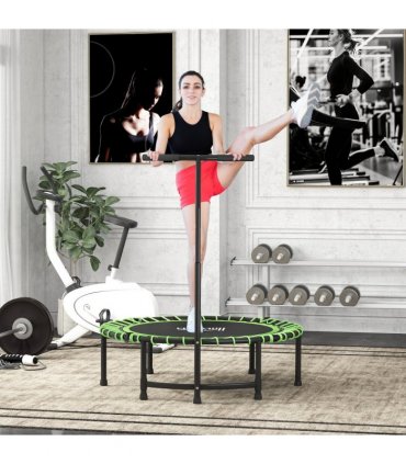 HOMCOM Trampoline Outdoor Bouncer Jumper Adjustable Handle, Green