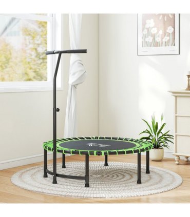 HOMCOM Trampoline Outdoor Bouncer Jumper Adjustable Handle, Green